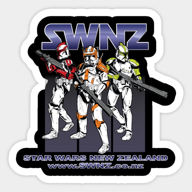 SWNZ 2012 Design (front only) Sticker by SWNZ Favourites